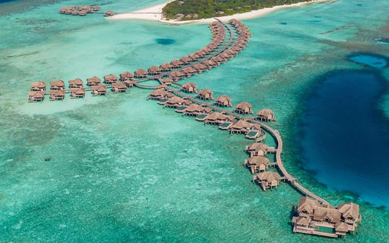 نمایی از بالای یکی از جزایر مالدیو در راهنمای سفر به مالدیو - گروه گردشگری گردشگران شیراز