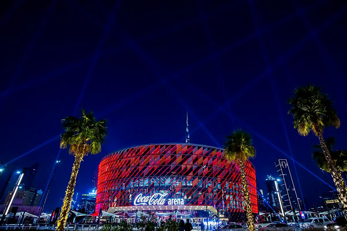 COCA-COLA ARENA سالن بسیار زیبای دبی-گردشگران شیراز