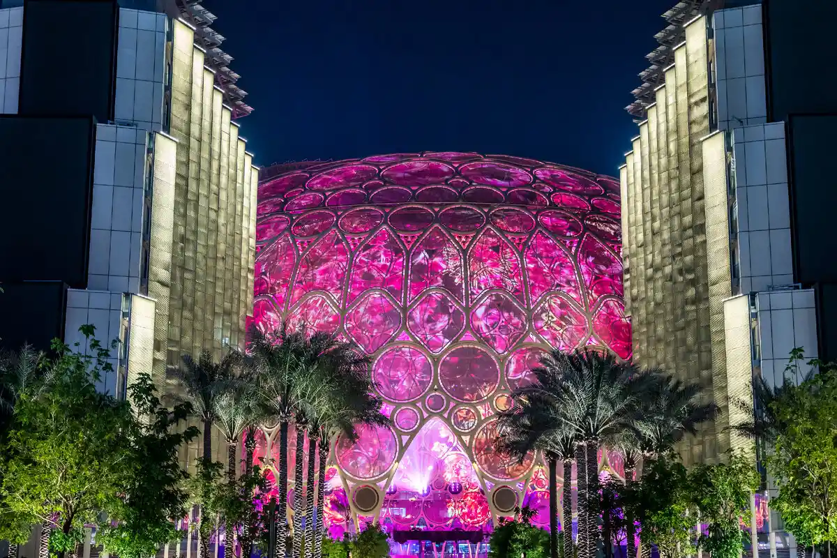 نمایی باشکوه از xpo City Dubai, Al Wasl Plaza-گردشگران شیراز